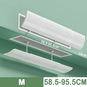 MUSASI Anti-Direct Blowing Central Air Conditioning Windshield Adjustable Windproof Air Conditioner Wind Deflector Wall-Mounted Wind Guide for Central Air Conditioner