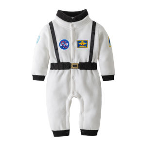 Cosplay Astronaut Costume Sets Space Suit Rompers for Baby Boys Toddler Infant Halloween Christmas Birthday Fancy Dress Up Party