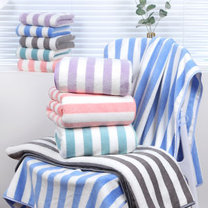 ผ้าเช็ดตัว ผ้าขนหนูอาบน้ำ ผ้าขนนุ่ม ผ้านุ่มดูดซับน้ำดี แห้งไว ขนาด 140x70 ซม