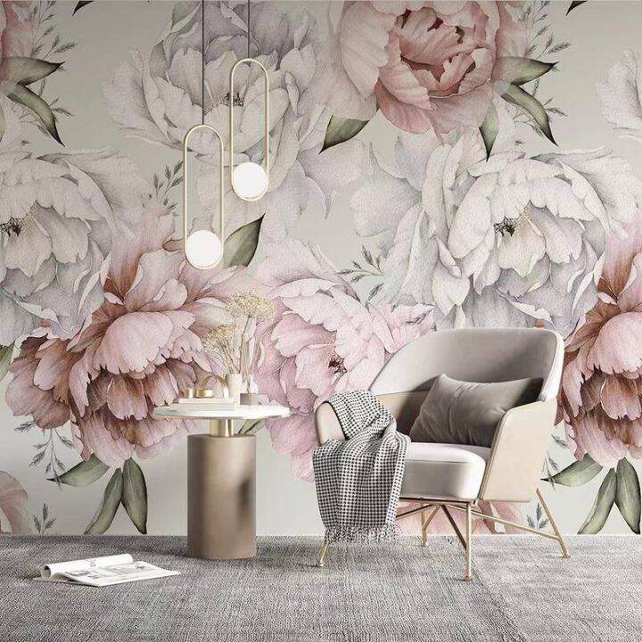 Custom Flower Wallpaper 3D Modern Rose Plants for Bedroom Living Room ...