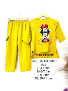 BAJU ANAK PEREMPUAN SETELAN MIKI CRINKLE S M L XL