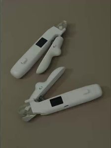 Pet Nail Clippers LED Light Two in One Led Lighted Cat Anti-bleeding Nail Grinder Dog Nail Clippers Animal Nail cat and dog nail trimmer round-hole pet grooming clipper Pet Equipment