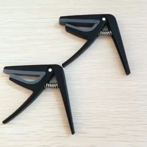Ukulele Capo 4 Strings Ukulele Capos Single-handed Quick Change Plastic Steel Black Ukulele Parts