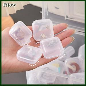 Fitow Plastic Storage Box Portable Large Capacity Dust-proof Jewelry Box Necklace Earrings Finishing Jewelry Box