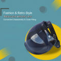 Motorcycle Anti-UV Anti-Scratch Helmets Lens Retro Bubble Visor Wind Shield Lens Un-iversal for Standard 3-Snap Open Face Helmets. 