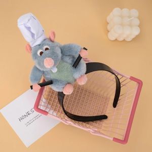 Creativity Sanrio Ratatouille Hairband New Cartoon Plush Doll Headband French Wide-brimmed Hairpin Headdress Girl Gift