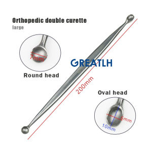 GREATLH Bone Curette Autoclavable Bone Spoon Orthopedic Bone Surgery Instruments