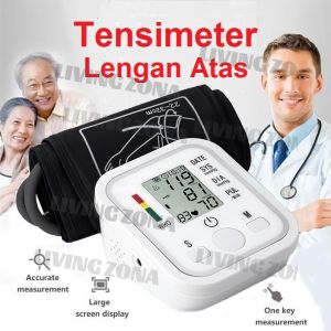 Tensi Digital Alat Pengukur Tekanan Darah Tensimeter Digital Pengukur Tekanan Darah Sphygmomanometer with Voice/Alat Cek Tekanan Darah Otomatis/ Alat Tensi Tekanan Darah / Monitor Tekanan Darah / Alat Tensi Darah Digital