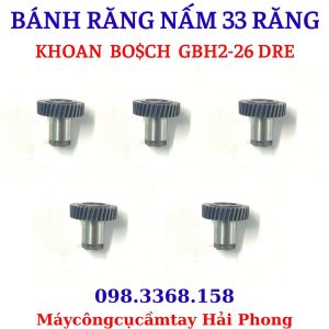 Bánh răng NẤM 33 Răng  Bánh Răng Trục Dài  ( NHÔNG khoan bê tông BO.S.CH 3 Chức năng GBH2-26DRE )