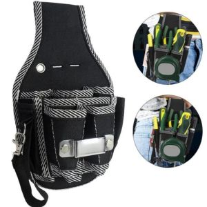Multifunctional Tool Bag Nylon Fabric Tool Belt Screwdriver Kit Holder Tool Bag Pocket Pouch Bag Electrician Waist Pocket Case