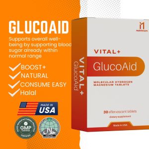 Lower Blood Sugar | Vital+ GlucoAid Hydrogen Water (30 Days Effferverscence)