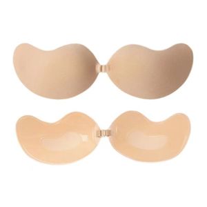 Nipple Tape Mango Self-Adhesive Silicone Bras Sticky Invisible Push up Hook Button Breathable Gather Underwear Reusable