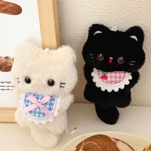 UNDATA Cute Stuffed Cat Pendant Stress Relief Soft Feel Kitten Plushie Toy  Cartoon Animal Backpack Pendant Backpack Decor