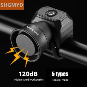 [COD] SHGMYD Bicycle Electric Bell Bike USB Charging Horn Mountain Bike Warning Safety Ring Waterproof Bell Cycling Accessories