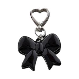 Bowknot đồ treo móc khóa trái tim Keyring Charm Gắn Túi ngọt ngào cung Mặt trang trí hình túi xách Charm Gắn Túi Móc chìa khóa xe ô tô sáng tạo cho trang trí túi