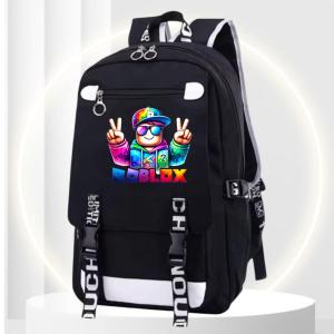 Js Stlye Tas Sekolah Uniseks ROBLOX TWO 0043 Tas Ransel Bahu GandaTas Laptop Mochila Anak