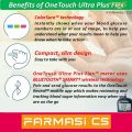 OneTouch Ultra Plus Flex Blood Glucose Monitoring System  [ 3 years warranty / One Touch / Glucometer / Colour range indicator / USB Bluetooth connectivity ]. 