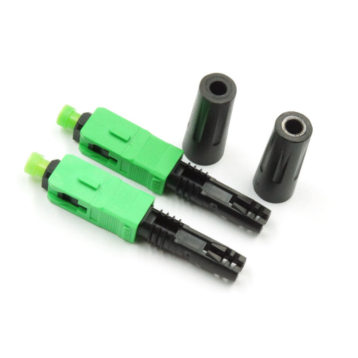 ตัวเชื่อมต่อสายไฟเบอร์ออปติกแบบเทอร์มินัล SC / APC ของ FTTH หัวฟาสสี ...