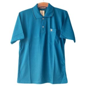 Kaos Pria Lengan Pendek / Kaos Krah Polos Shirt Atasan Pria Tosca -Olpinb