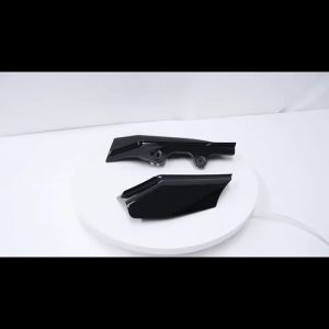 Motorcycle Black Air Deflector Heat Shield Motocross ABS Trim For Harley Touring Electra Street Glide Road Glide FLHR FLHX 01-08