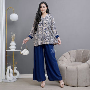 Setelan Bestari Jumbo One Set Rayon Busui Piyama Baju Tidur Wanita