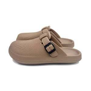 รองเท้าแตะปิดหัวกันลื่น กันลื่น กันน้ำ ระบายอากาศได้ รองเท้าหัวปิดสีพื้นหนา พื้นนุ่ม ฤดูร้อน