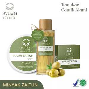 Syuga Minyak Zaitun 150ml/Syuga Lulur 100gr/Syuga Sabun 100gr/PAKET SYUGA MINYAK+LULUR+SABUN