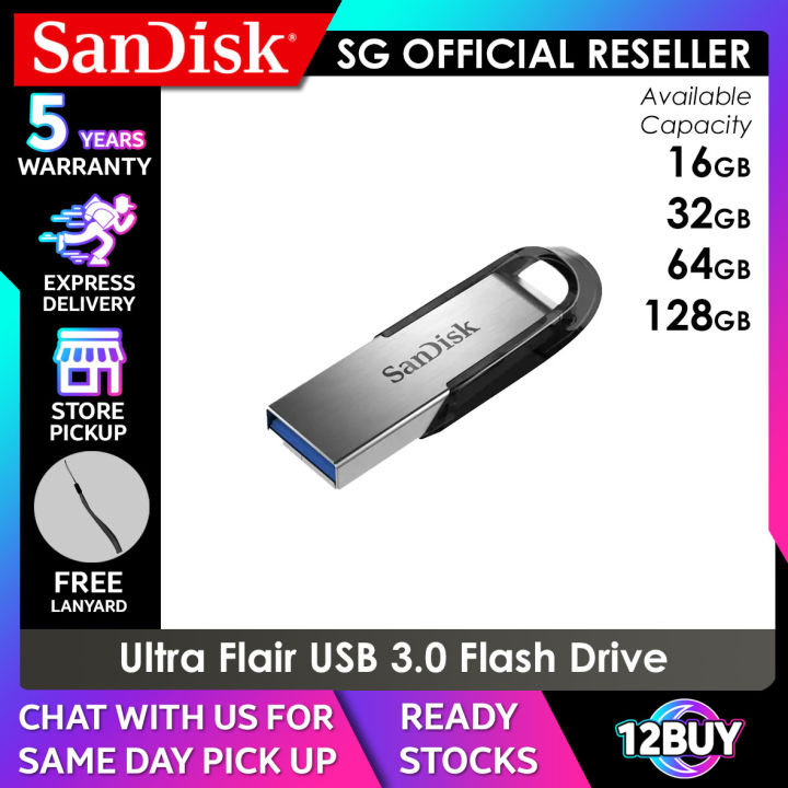 SanDisk Ultra Flair 128GB USB 3.0 Pen Drive