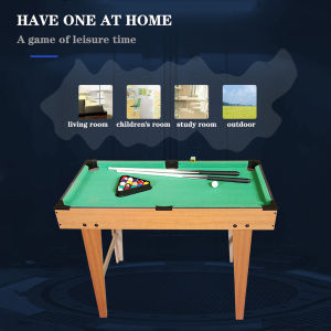 27x14 inches Mini billiard Table for Kids wooden with tall feet pool table set taco billiards