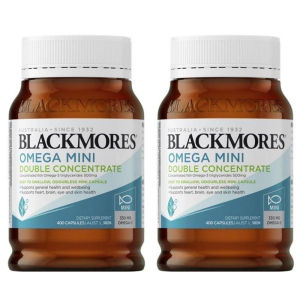Blackmores Omega Mini Double Concentrate Odourless Fish Oil ( 400 Mini Capsules )