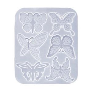 Silicone Mold Butterfly Bow Leaves Pendants Epoxy Resin Molds for DIY Epoxy Resin Crafting Mould Making Crafts