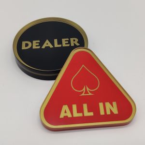 【Best Value】Texas Holdem Poker / Dealer Button / All In Button / Buttons Set / Glass / Acrylic / ABS 【Ship Out 24Hrs】 Poker Card Holder Poker Icon - Lazada