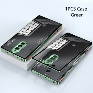 Aluminium Alloy Metal Frame Case For Red Magic 8 Pro Case Transparent Phone Acrylic Back Cover For ZTE RedMagic 8S Pro Plus