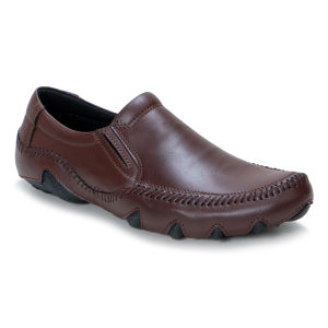 Sepatu Slip On Pria Kulit Outsole Karet Semi Formal Slim and Flexible Fordza 2022