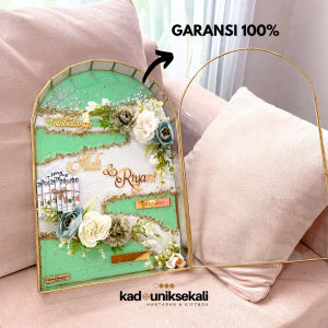 MAHAR RESIN DOME TERRARIUM FULLGLASS 42CM - MAHAR WEDDING &ENGAGEMENT HANTARAN PERNIKAHAN