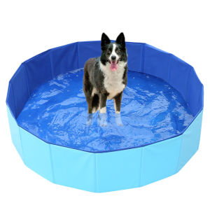 Kids Pet Foldable Swimming Pool Dogs Cats Bathing Tub Portable Bathtub Collapsible Water Pond Pool & Kiddie Pools for Kids Pet Spa Whelping Box Kiddies Pets