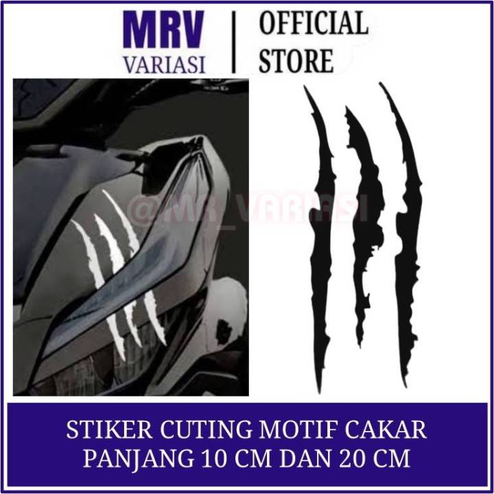 Stiker Cakar Monster Motor & Mobil: Unik, Glossy, dan Tahan Air - Cocok ...