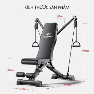 Máy Kéo Xô Tập GYM ADKING Giàn Tập Gym Đa Năng Gấp Gọn Giàn Kéo Tạ - Tặng Kèm Tạ 20kg
