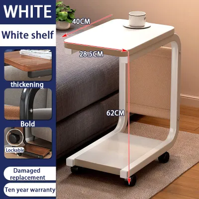 Side Table with wheels Modern Small table Simplicity Movable Coffee Table for Home Bedroom Storage Rack Beside Sofa