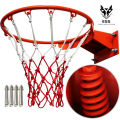 【ESS】45cm/35cm Athlete Basketball Match Game Ball Ring Hoop Rim Stand Backboard Basket for Adults Kids Full Solid Metal Spring GYM. 