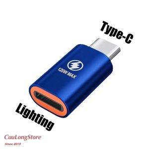 Cổng OTG Type C 120W đầu chuyển đổi Lightning 20W cổng chuyển đổi sạc tốc độ cao cho cáp chuyển đổi IP Macbok đầu cáp chuyển cao cấp