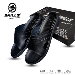 SKILLS - Sandal selop pria kulit dewasa