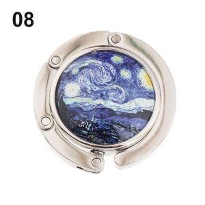 K8SEQ โลหะ พกพา คริสตัล ท่องเที่ยว ที่แขวนโต๊ะ ตะขอตั้งโต๊ะ ที่แขวนกระเป๋า ตะขอเกี่ยวกระเป๋าโต๊ะ