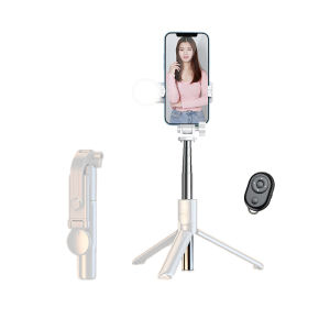 Bluetooth Portable Selfie Stick Tripod Monopod Stand Selfie with Fill Light Remote Control Wireless Extendable Phone Holder For All Phones 便携三脚架手机支架