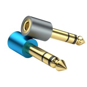 3.5mm Female to 1/4 6.35mm Male Stereo Adapter Port 6.35mm to 3.5mm Guitar for Speaker Camcorder Recorders