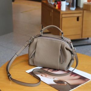 Royal Bagger TOGO Cowhide Handbag for Women Fashion Shoulder Crossbody Bag Genuine Cow Leather Double Shoulder Strap Totes 99122