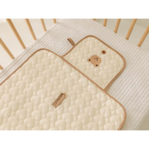 Baby Diaper Mat Changing Pad Foldable Waterproof Diaper Bag Multi-Functional Cute Embroidery Diaper
