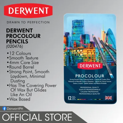 DERWENT Procolour Coloured Pencils | 12 colors | 2302505