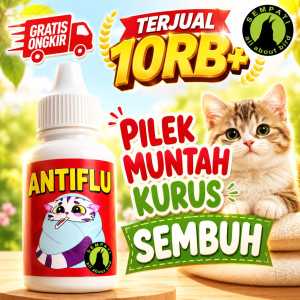 SEMPATI Obat Kucing Anti Flu Batuk Pilek Antibiotik Kucing Kitten Anabul Atasi Bersin Sariawan Infeksi Saluran Pernafasan Antiflu Antivirus Kucing Kitten Anabul