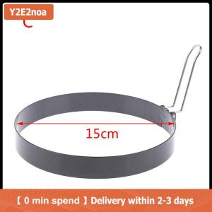 【Local shipping】 Khuôn làm bánh kếp 9 10 15 20 cm khuôn chiên trứng bằng kim loại khuôn chống dính dùng để nấu trứng